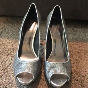 Sparkly Silver heels